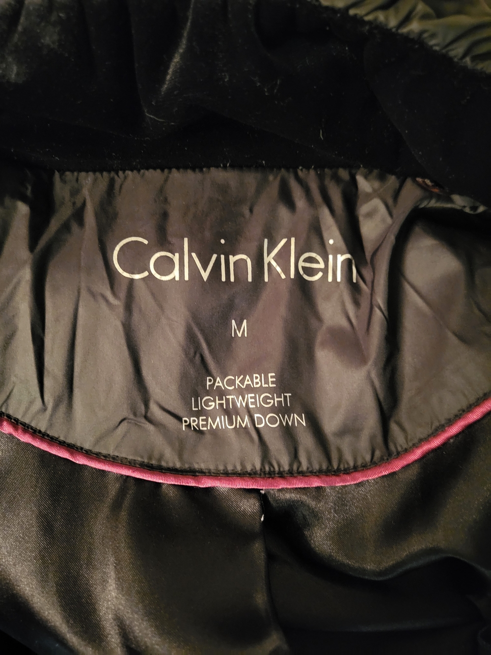 Calvin Klein Medium Black Down Jacket